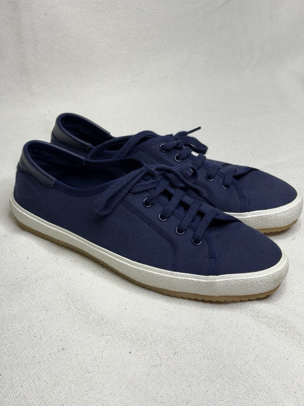 Ralph Lauren Bayston Cotton Men's Canvas Sneaker - Navy - Size 8 D